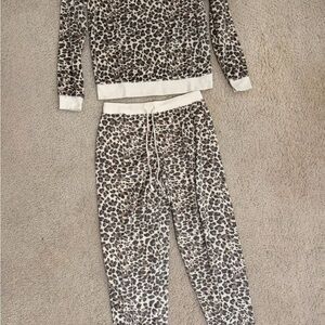 Leopard Print Kids Pajamas